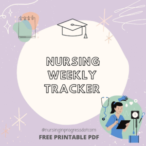 Printable Nursing Weekly Tracker PDF Download