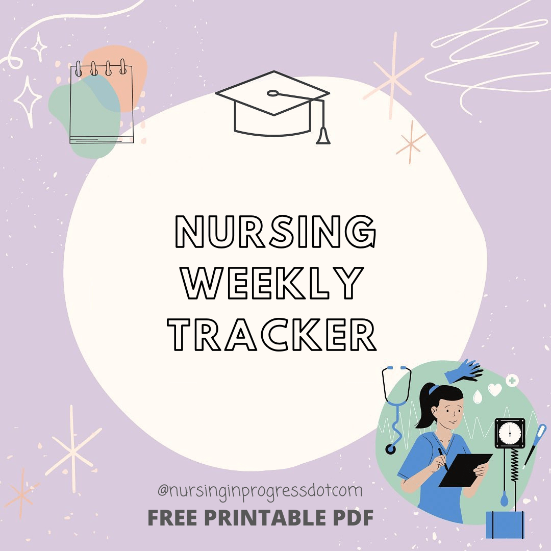 Printable Nursing Weekly Tracker PDF Download