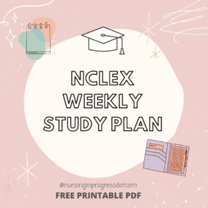 Printable Nclex Weekly Study Plan - PDF Download