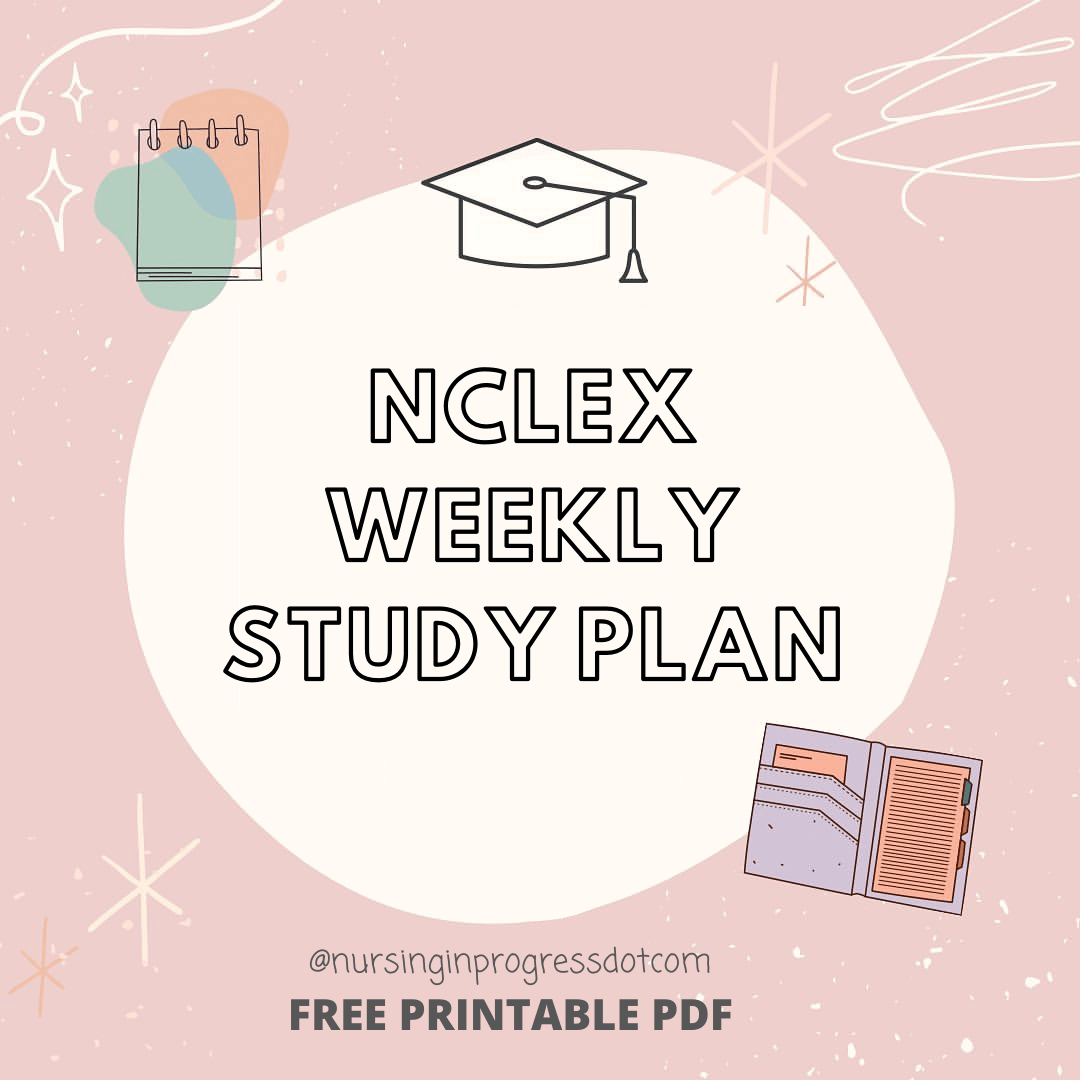 Printable Nclex Weekly Study Plan - PDF Download
