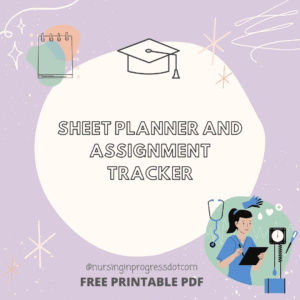 Printable Sheet Planner and Assignment Tracker - PDF Download