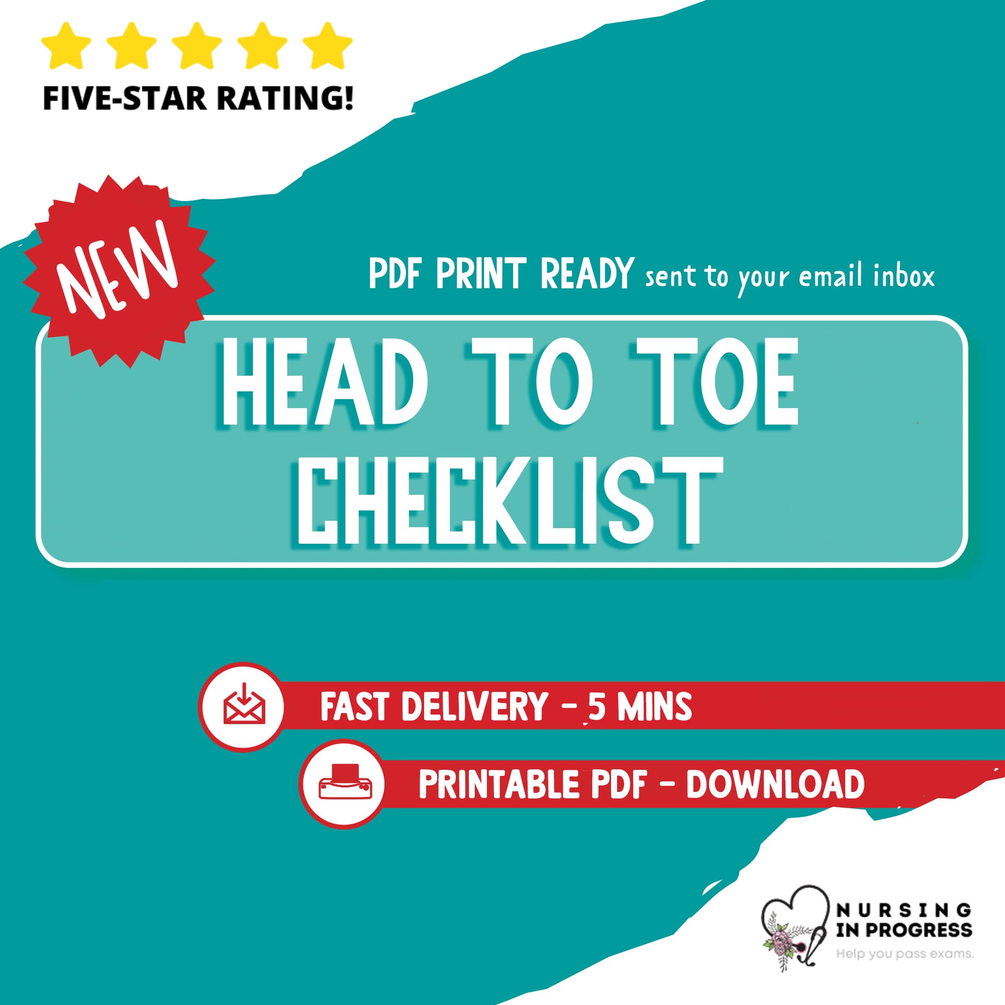 Head To Toe Checklist | 1 Page | PDF