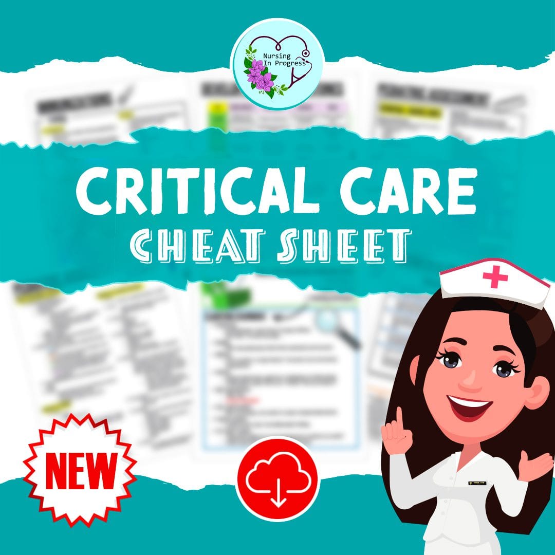 Critical Care Cheat Sheet | Nursing Notes School
