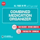 Combined Medication Organizer Template | 2 Pages | PDF