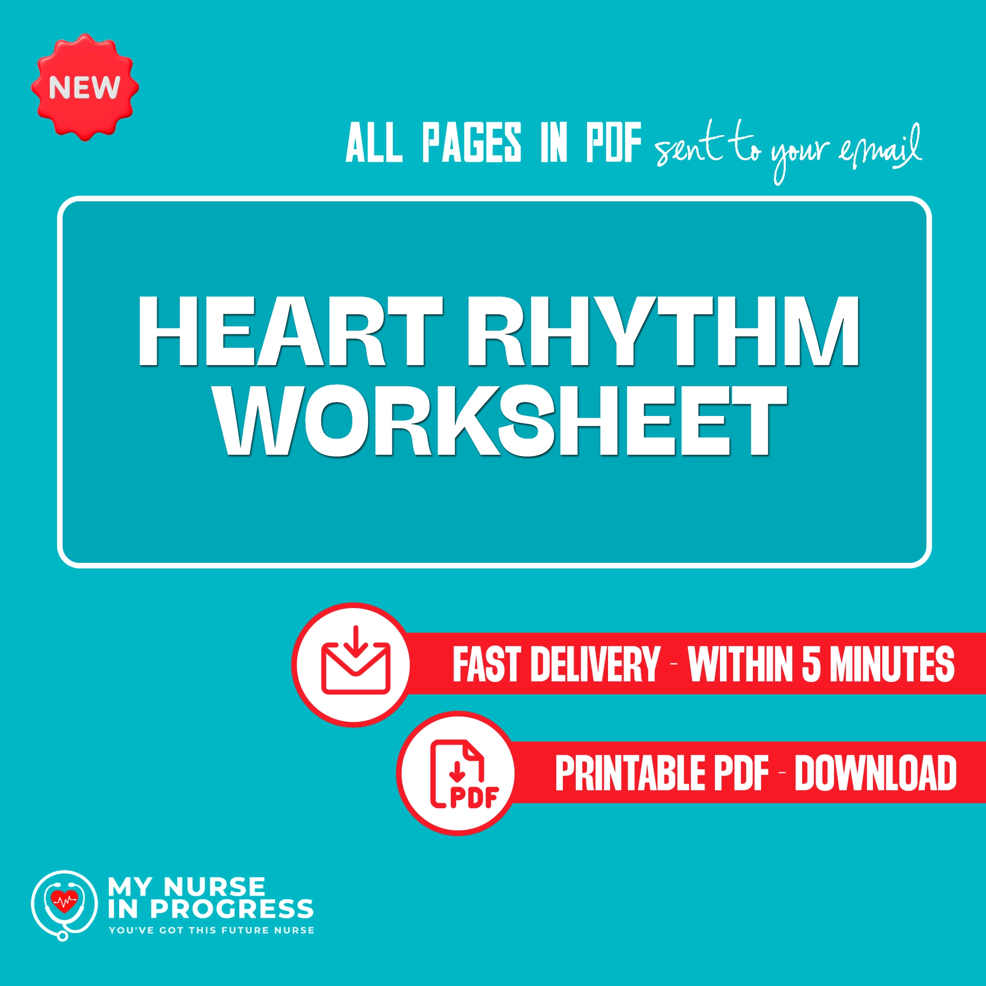 Heart Rhythm Worksheet | One page | PDF