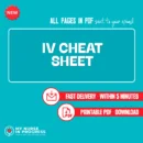IV Cheat Sheet | 2 Pages | PDF